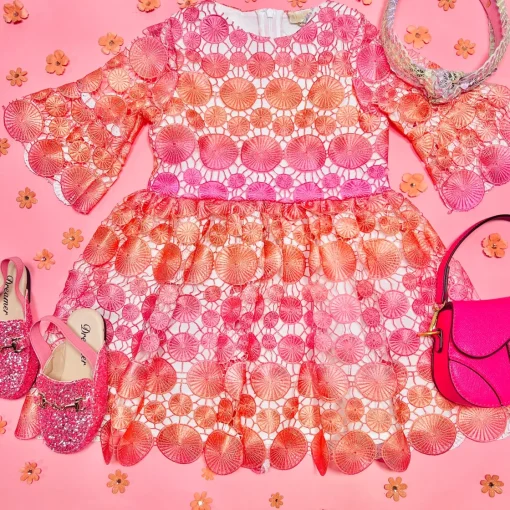 MARLO Dresses-LOUISE EMBROIDERED DRESS