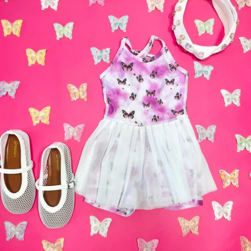 BOY TEREZ Dresses | Sports Theme-LUCKY BUTTERFLIES TENNIS DRESS /W SHORTS
