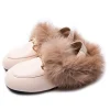 MINI DREAMERS Shoes-MADISON FAUX FUR SLINGBACK LOAFERS