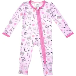 ESME Footies / Pajamas | Sets-MAKEUP ZIP FOOTIE