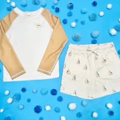 BOY RYLEE + CRU Swim | Sets-MARIGOLD RASH GUARD