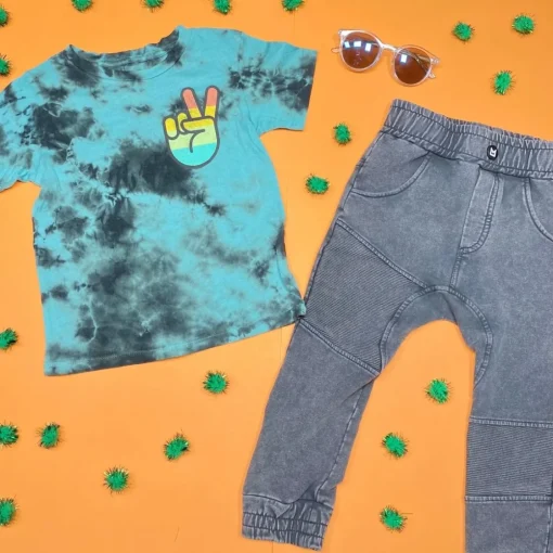 BOY MINIKID Bottoms-MARMO BIKER PANELED PANTS