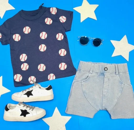 BOY MINIKID Bottoms | America 🇺🇸-MARMO BIKER PANELED SHORTS