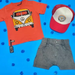 BOY MINIKID Bottoms-MARMO BIKER PANELED SHORTS