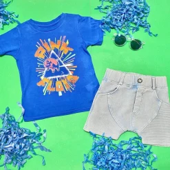 BOY MINIKID Bottoms | America 🇺🇸-MARMO BIKER PANELED SHORTS