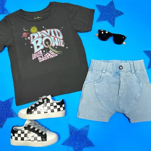 BOY MINIKID Bottoms | America 🇺🇸-MARMO BIKER PANELED SHORTS