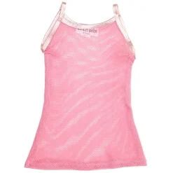 LES TOUT PETITS Swim | Dresses-MESH COVER UP DRESS W/ METALLIC TRIM