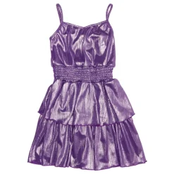 FLOWERS BY ZOE Dresses-METALLIC PLEATED TANK DRESS