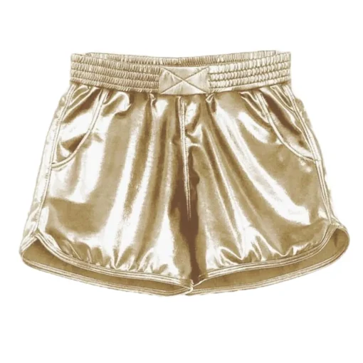 ANDORINE Bottoms-METALLIC RUNNING SHORTS