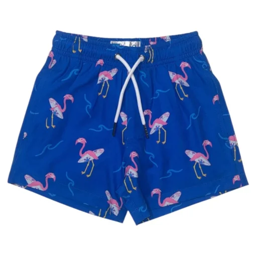 BOY BERMIES Swim-MIAMI FLAMINGO SWIM TRUNK