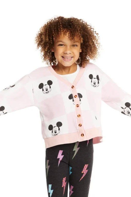 CHASER KIDS Outerwear | Cartoon Characters-MICKEY CHECKERED CARDIGAN