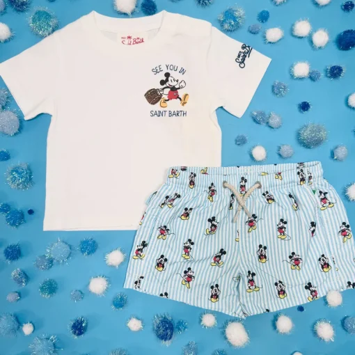 BOY MC2 SAINT BARTH KIDS Tops | Tops-MICKEY IN SB TSHIRT