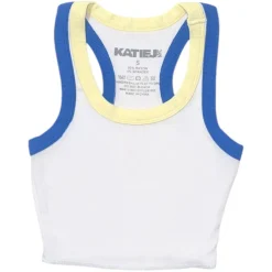 KATIE J NEW YORK Tops | Camp Outfits-MULTI TRIM LIVI RIBBED TANK TOP