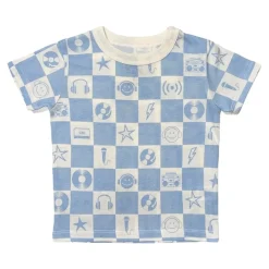 BOY CHASER KIDS Tops | Checkered-MUSIC CHECKERED TSHIRT
