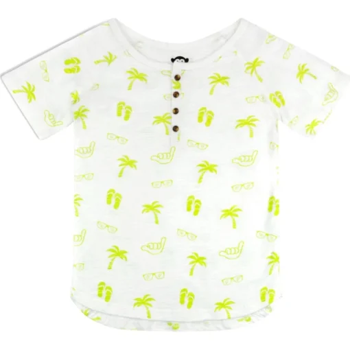 BOY APPAMAN Tops | Neon-NEON CLUBHOUSE HENLEY