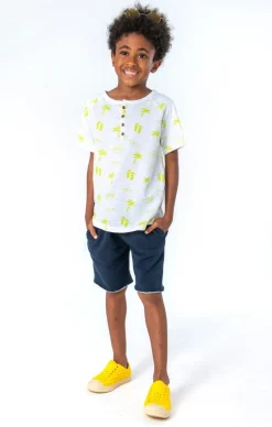 BOY APPAMAN Tops | Neon-NEON CLUBHOUSE HENLEY