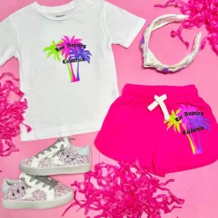 CALIFORNIAN VINTAGE Tops | Tops-NEON LOS ANGELES PALM TREES TSHIRT