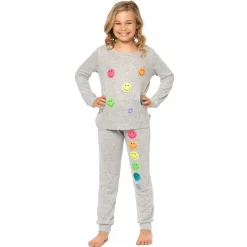 MALIBU SUGAR Bottoms | Neon-NEON SEQUIN SMILEY FACE HACCHI SWEATPANTS