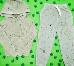 BOY CALIFORNIAN VINTAGE Bottoms-PAINT SPLATTER SWEATPANTS