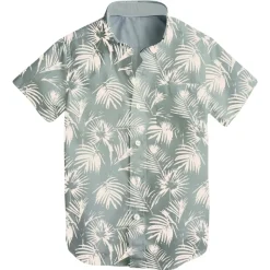BOY TINY WHALES Tops-PARADISE BUTTON UP TOP