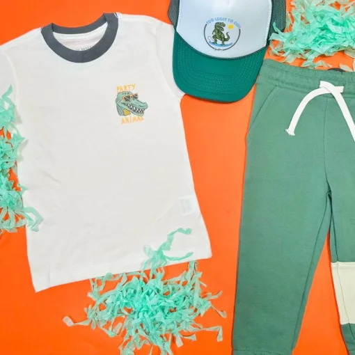 BOY TINY WHALES Tops | Tops-PARTY ANIMAL TSHIRT