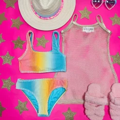 LES TOUT PETITS Swim-PASTEL SHEER SARONG WRAP COVER UP