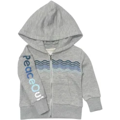BOY CHASER KIDS Outerwear | America 🇺🇸-PEACE OUT ZIP UP HOODIE
