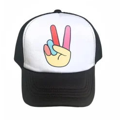 FEATHER 4 ARROW Hats / Beanies-PEACE SIGN HAT