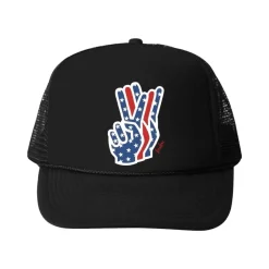 BUBU Hats / Beanies | America 🇺🇸-PEACE STARS TRUCKER HAT