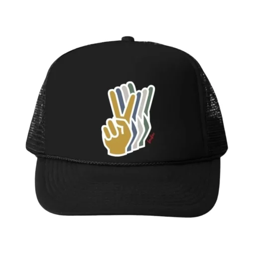 BUBU Hats / Beanies-PEACE TRUCKER HAT