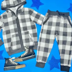 BOY COZII BY T2LOVE Bottoms | Bottoms-PLAID SUPER SOFT SWEATPANTS