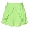 SARA SARA Bottoms | Bottoms-PLEATED RUFFLE SHORTS