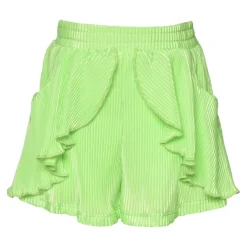 SARA SARA Bottoms | Bottoms-PLEATED RUFFLE SHORTS