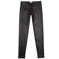 MIA NEW YORK Bottoms-PLEATHER LEGGINGS