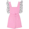 WAUW CAPOW Jumpsuits / Rompers-POLKA DOT FRILL ROMPER W/ REMOVABLE STRAPS