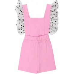WAUW CAPOW Jumpsuits / Rompers-POLKA DOT FRILL ROMPER W/ REMOVABLE STRAPS