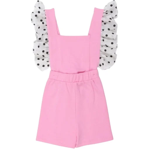 WAUW CAPOW Jumpsuits / Rompers-POLKA DOT FRILL ROMPER W/ REMOVABLE STRAPS