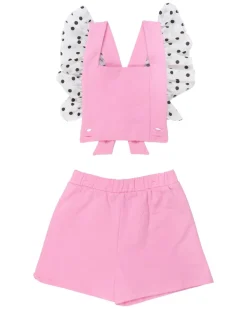 WAUW CAPOW Jumpsuits / Rompers-POLKA DOT FRILL ROMPER W/ REMOVABLE STRAPS