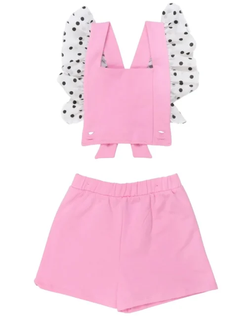 WAUW CAPOW Jumpsuits / Rompers-POLKA DOT FRILL ROMPER W/ REMOVABLE STRAPS