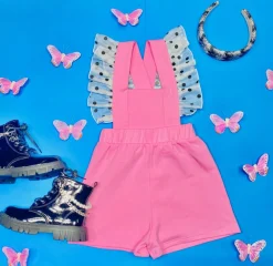 WAUW CAPOW Jumpsuits / Rompers-POLKA DOT FRILL ROMPER W/ REMOVABLE STRAPS