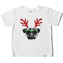 BOY KID DANGEROUS Tops | Tops-PUG CHRISTMAS TSHIRT
