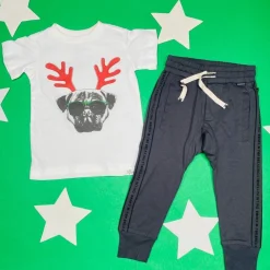 BOY KID DANGEROUS Tops | Tops-PUG CHRISTMAS TSHIRT