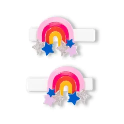 LILIES u0026 ROSES Clips / Headbands | Rainbow-RAINBOW ALLIGATOR CLIPS