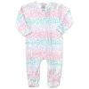BABY STEPS Footies / Pajamas | Leopard-RAINBOW CHEETAH FOOTIE