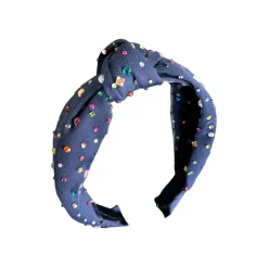 BARI LYNN Clips / Headbands-RAINBOW CRYSTAL GEMSTONE HEADBAND