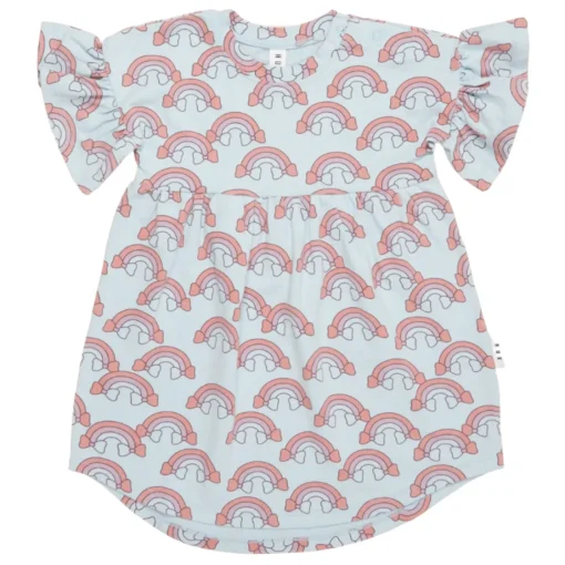 HUXBABY Dresses | Dresses-RAINBOW FRILL DRESS