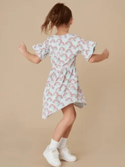 HUXBABY Dresses | Dresses-RAINBOW FRILL DRESS