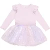 HUXBABY Dresses | Rainbow-RAINBOW RIB ONESIE DRESS