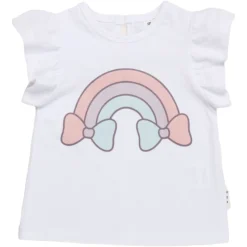 HUXBABY Tops | Tops-RAINBOW RUFFLE TOP