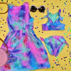 LULI FAMA Swim-REVERSIBLE KNOT HALTER TWO PIECE BIKINI